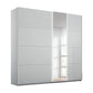 Rauch Silk Grey Perth Sliding Door Wardrobe With Mirror