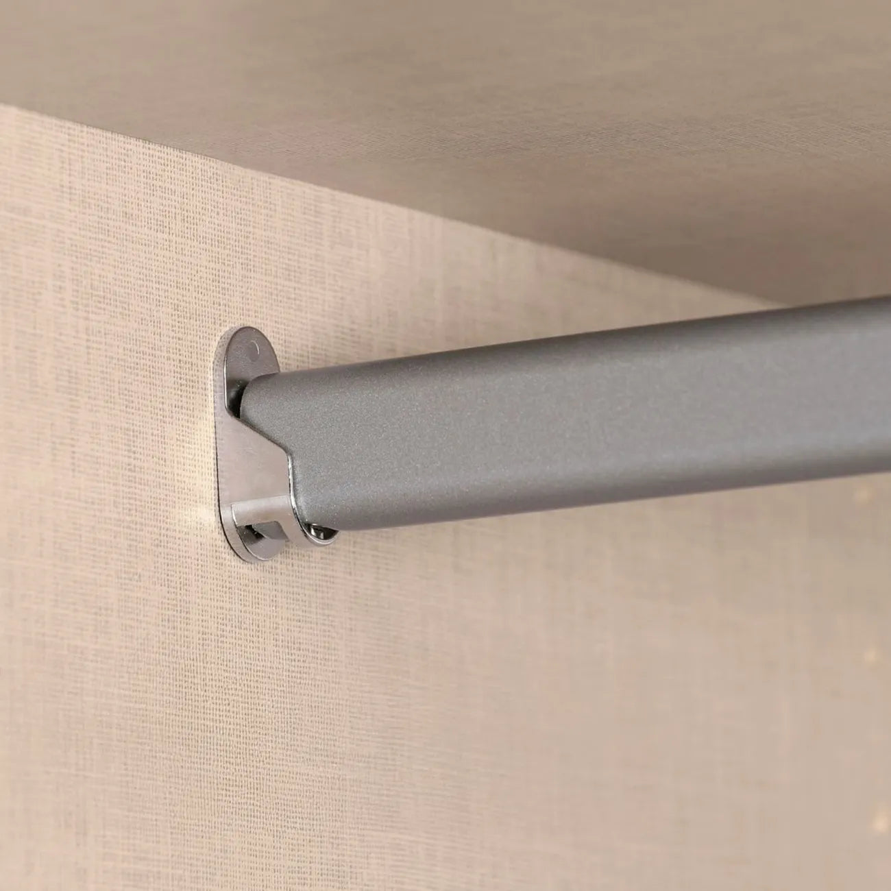 Hanging Rail of Supreme Duo Fango 4 Door Sliding Wardrobe with Mirror