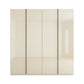 Champagne glass 4 Door wardrobe by Rauch with soft close doors and contemporary design