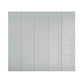 Silk Grey glass 5 door wardrobe with full height handle profile and premium storage