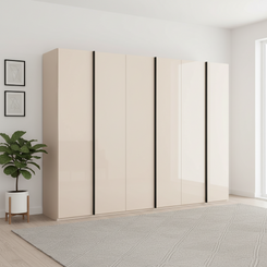 Rauch Symphony 301cm Glass 6 Door Wardrobe