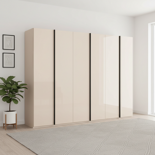 Rauch Symphony 301cm Glass 6 Door Wardrobe