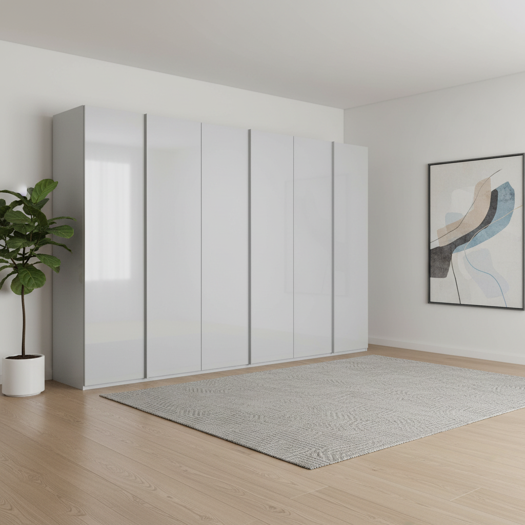 Rauch Symphony 301cm Glass 6 Door Wardrobe