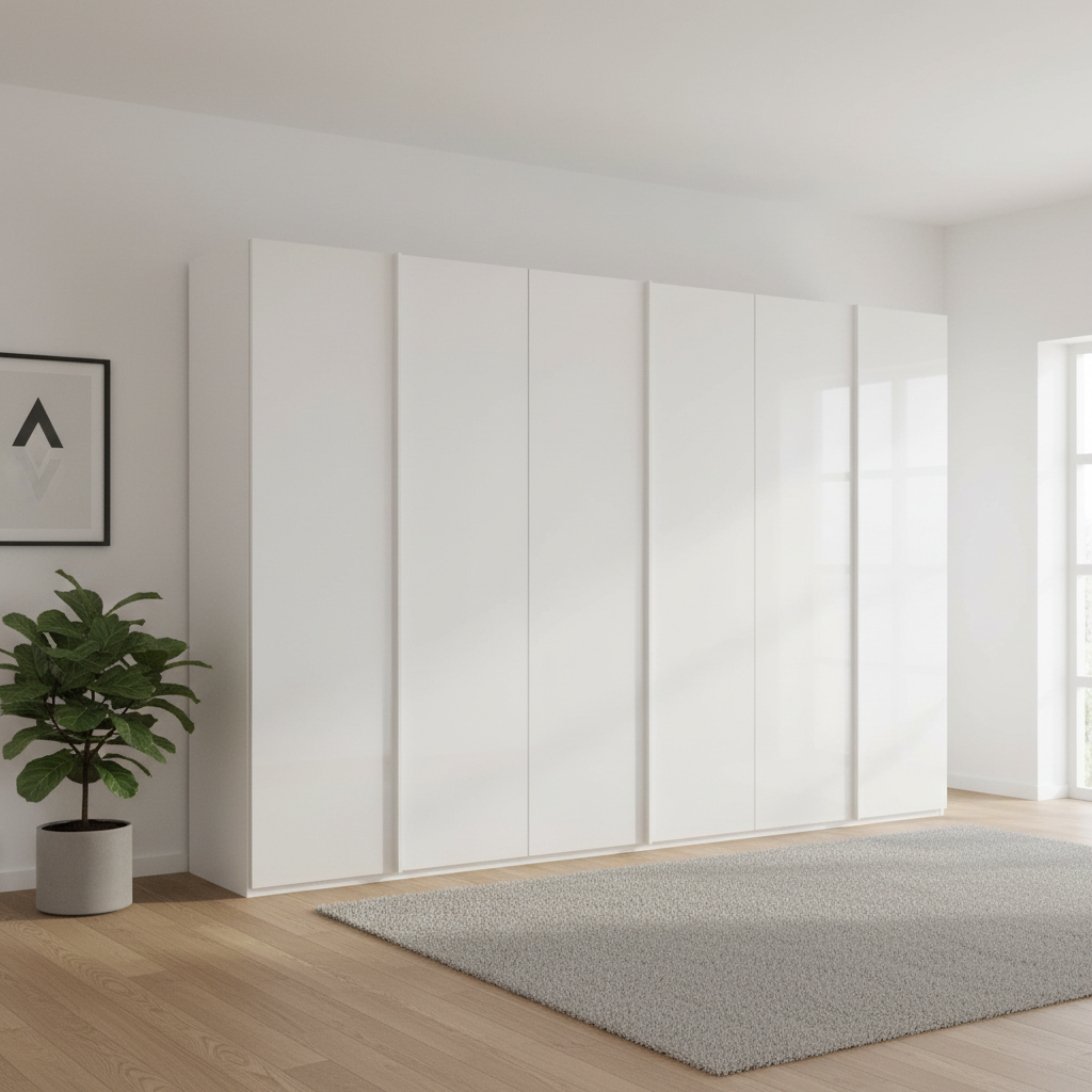 Rauch Symphony 301cm Glass 6 Door Wardrobe