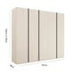 Symphony 251cm Decor 5 Door Hinged Wardrobe