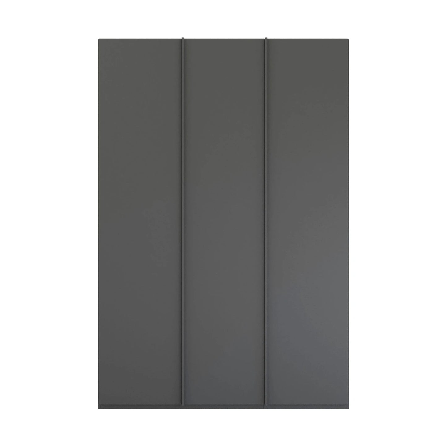 Graphite Rauch Symphony wardrobe with full panel doors and premium storage