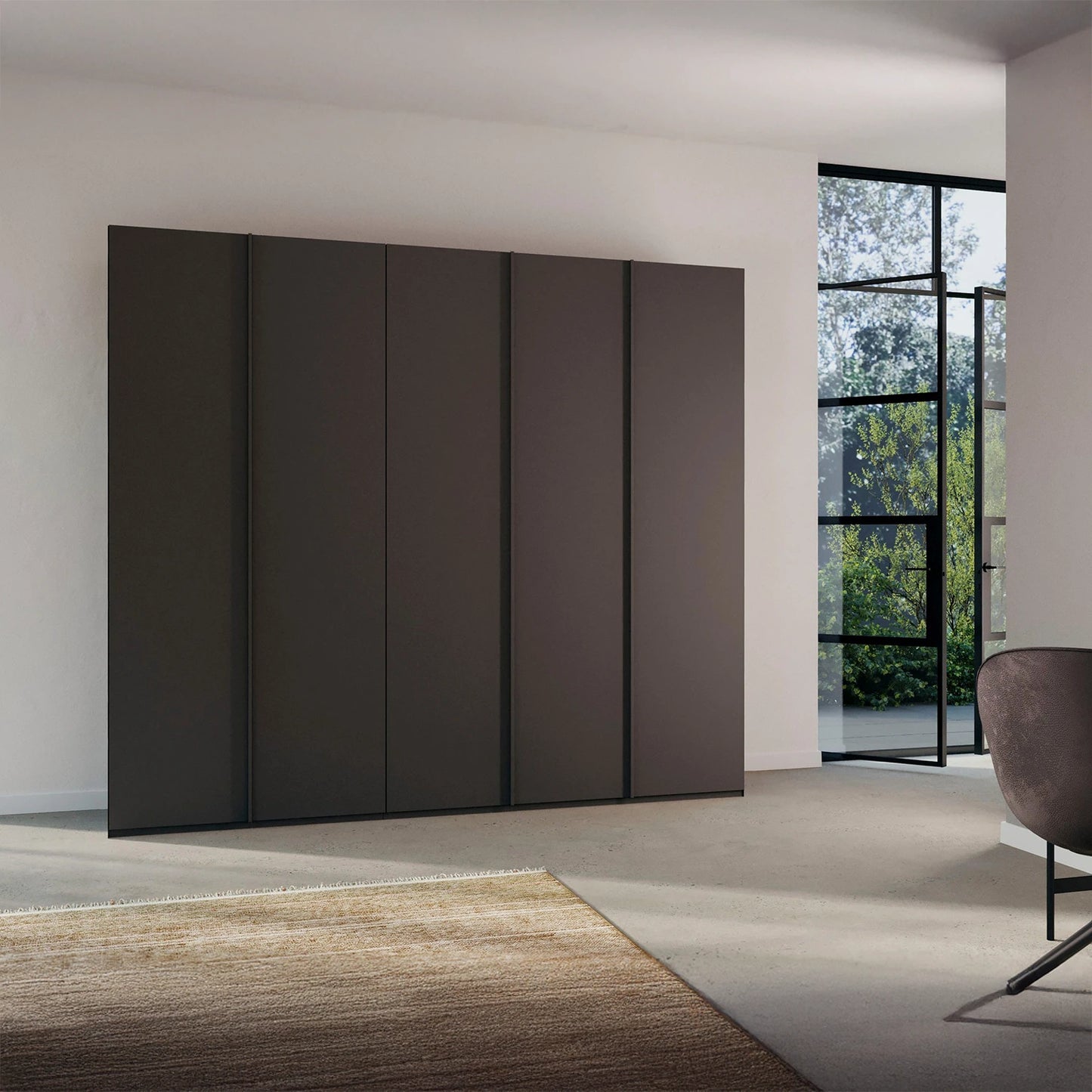 Symphony 251cm Decor 5 Door Hinged Wardrobe