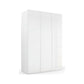 Rauch Symphone White  glass 3 door Hinged wardrobe Width 151cm, available in 2 Height sizes 223cm and 235cm