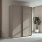 Rauch Taro 2 Door Sliding Wardrobe  in Fango finish modern bedroom