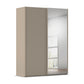 Rauch Taro 2 Door 1 Mirror Door Sliding Wardrobe in Fango finish