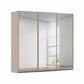 Rauch Taro 3 Door Full Mirror Sliding Wardrobe with Fango Carcase 