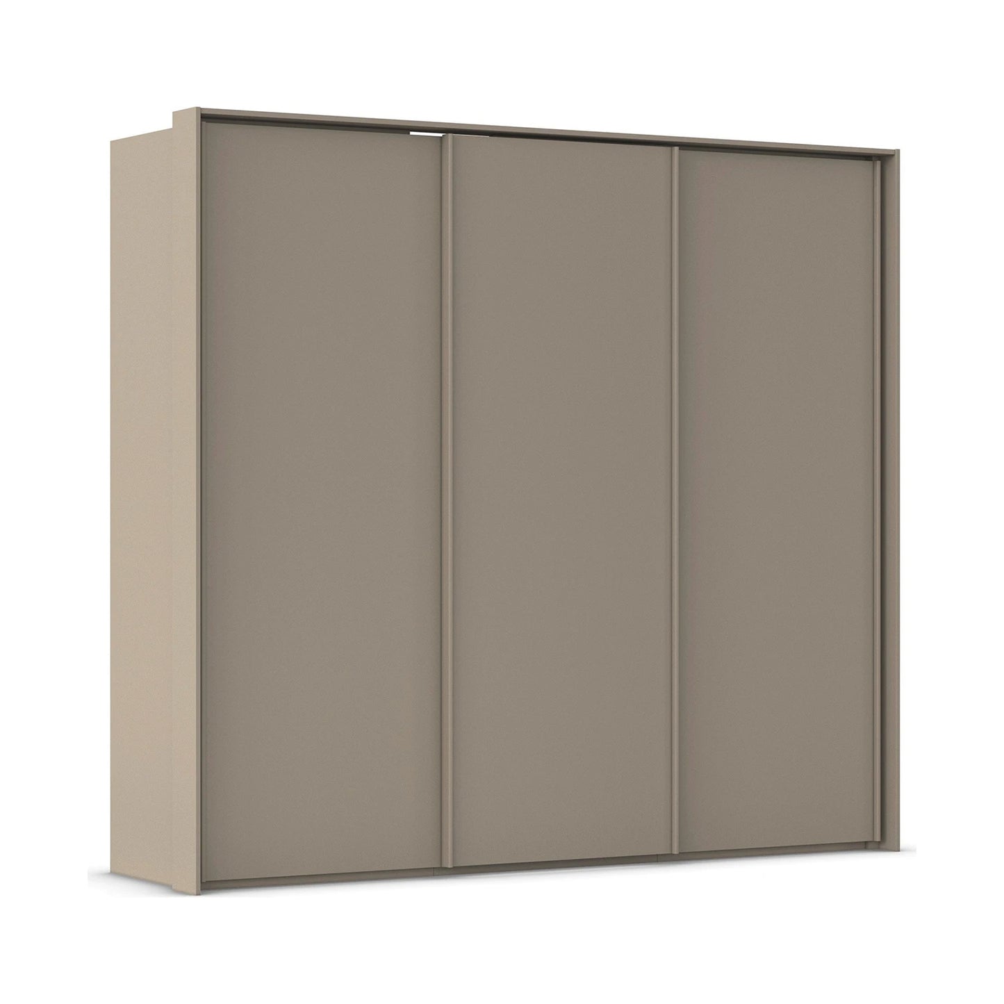 Rauch Taro 3 Door Sliding Wardrobe in Fango with passepartout frame