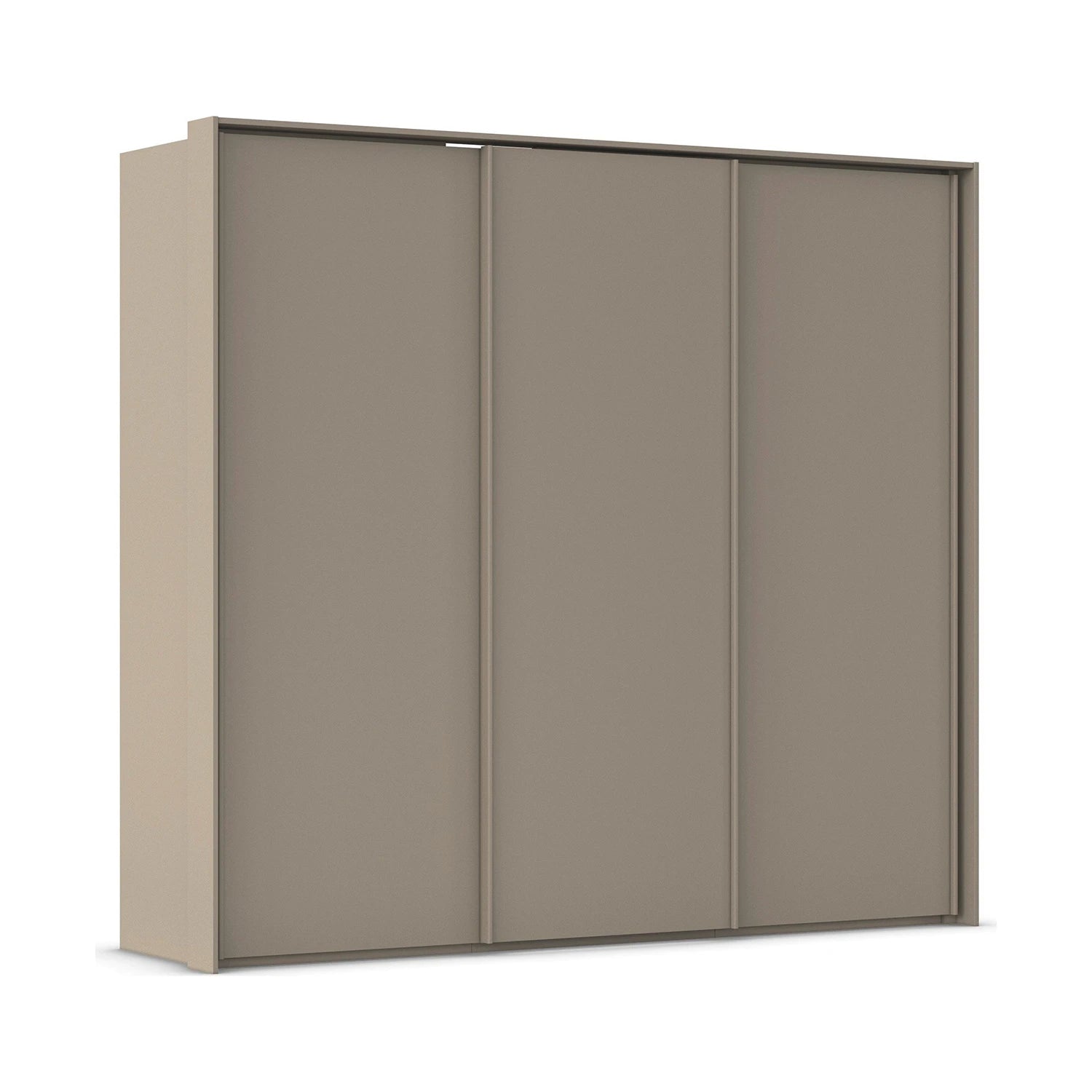 Rauch Taro 3 Door Sliding Wardrobe in Fango with passepartout frame