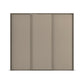 Rauch Taro 3 Door Sliding Wardrobe in Fango finish front view