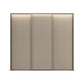 Rauch Taro 3 Door Sliding Wardrobe in Fango finish with passepartout light frame front view