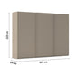 Rauch Taro 3 Door Sliding Wardrobe - Dimensions
