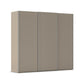 Rauch Taro 3 Door Sliding Wardrobe in Fango finish Side angle view