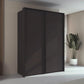 Rauch Taro 2 Door Sliding Wardrobe in Graphite with Passepartout Frame