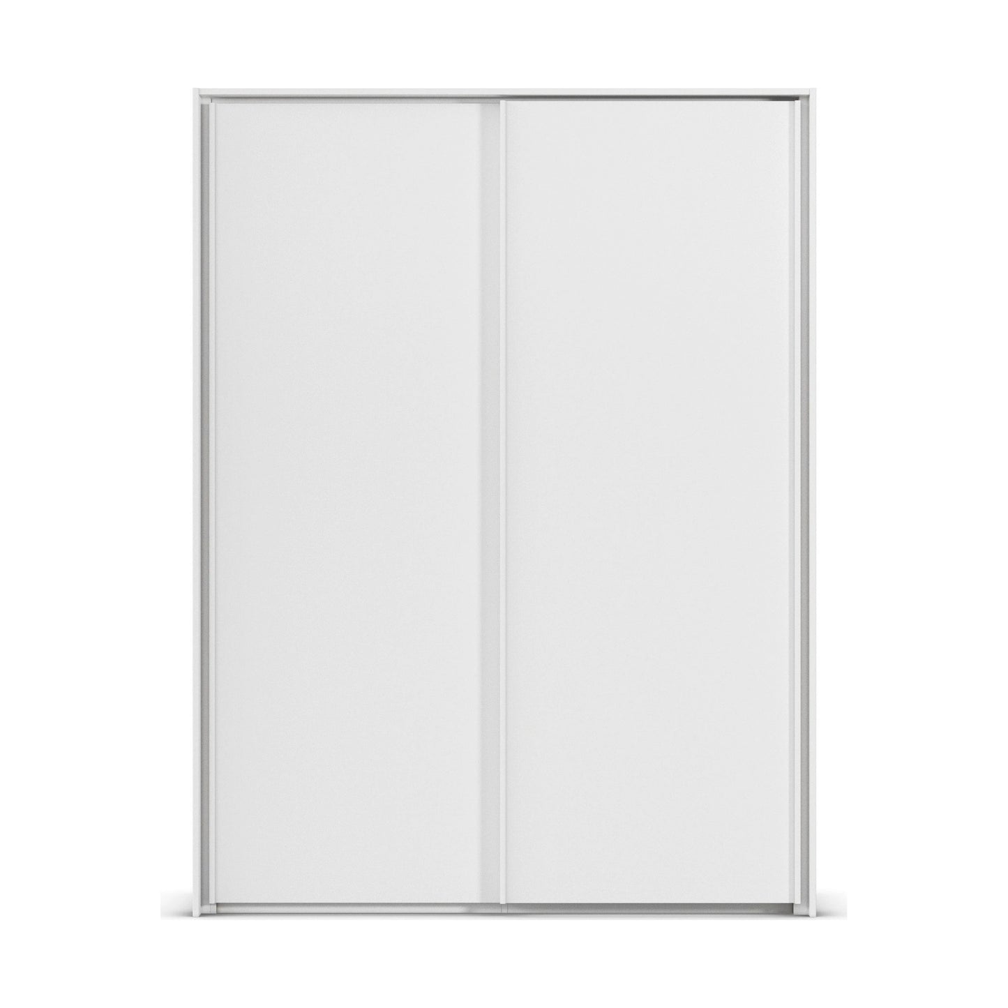 Rauch Taro 2 Door Sliding Wardrobe in Alpine White finish with Aluminium Handle