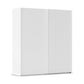 Rauch Taro 2 Door Sliding Wardrobe in Alpine White finish side angle view