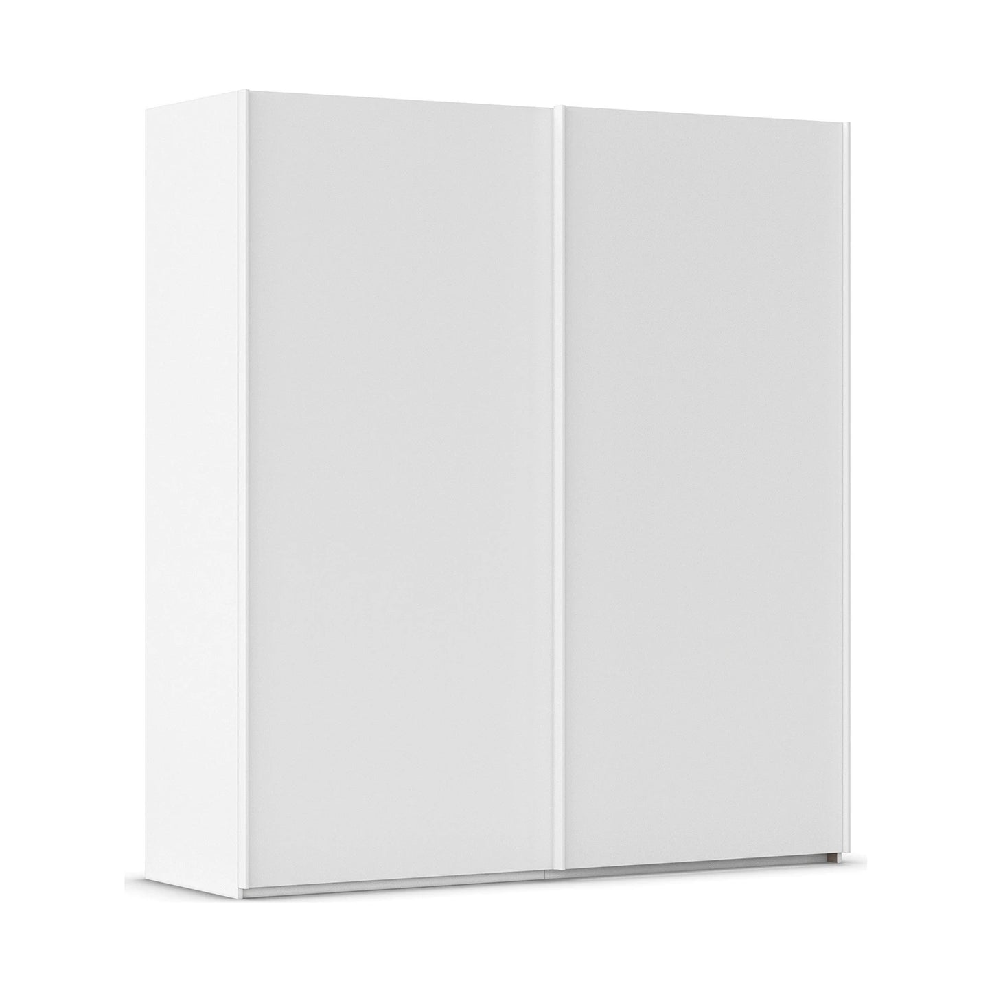 Rauch Taro 2 Door Sliding Wardrobe in Alpine White finish side angle view