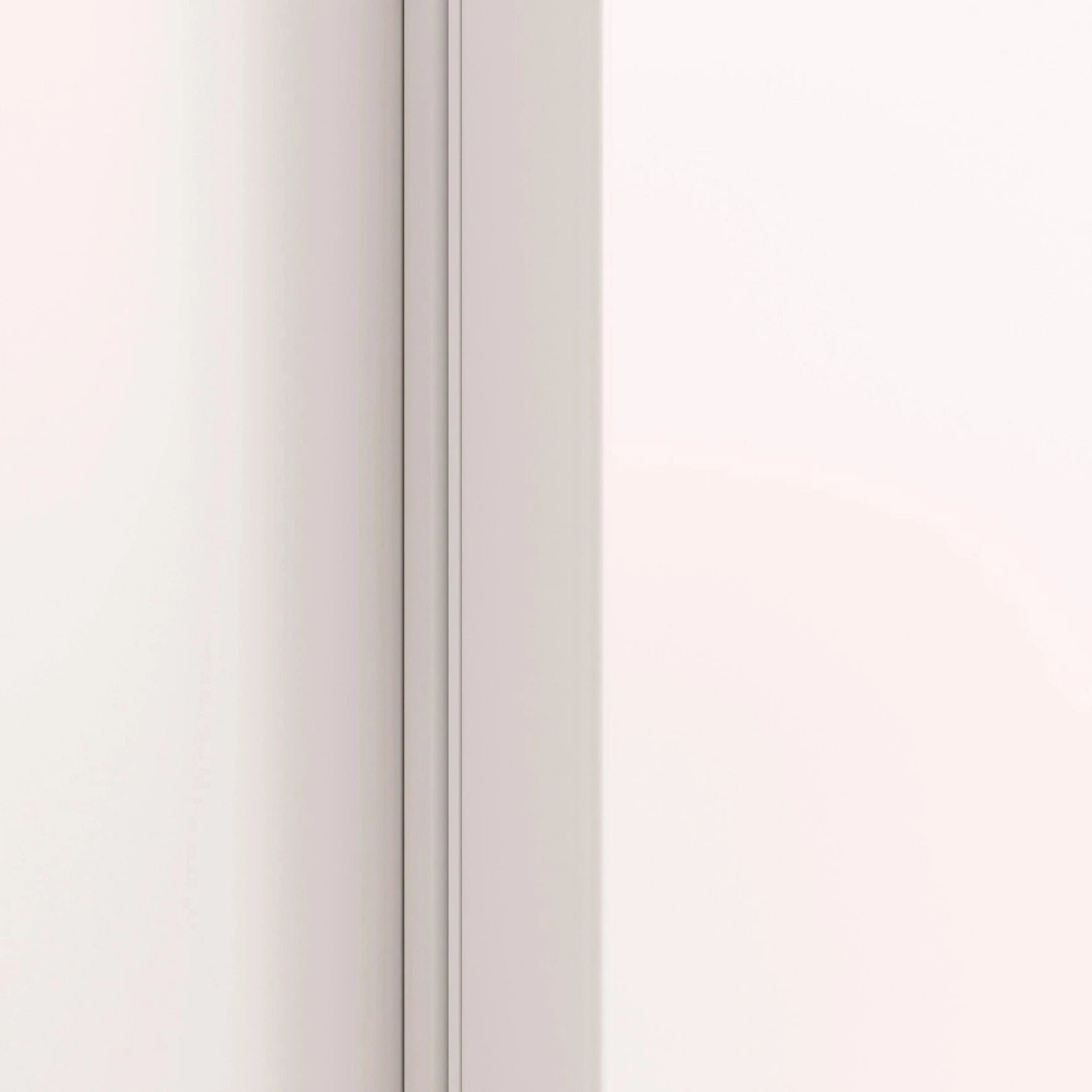 Rauch Taro 2 Door Sliding Wardrobe in Alpine White finish Closeup view