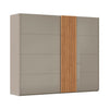 Rauch Tegra Fusion Fango Glass and Wild Oak Sliding Door Wardrobe