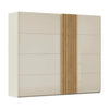 Rauch Tegra Fusion Champagne Glass and Wild Oak Sliding Door Wardrobe