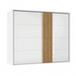 Rauch Tegra Fusion White Glass and Wild Oak Sliding Door Wardrobe