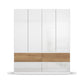 Winnipeg Alpine White 4 Door Wardrobe with Drawers - W181CM