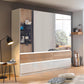 Winnipeg Alpine White With Mirror 5 Door Wardrobe with Drawers - W226CM