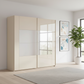 Shop the Rauch Miramar Frame 226cm Champagne Glass Sliding Wardrobe with mirror, free assembly, premium storage and 10-year warranty.