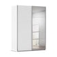 Rauch Contido 2 Door Sliding Wardrobe with Mmirror in White