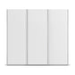 Front view of Rauch Zendaya 3 Door Sliding Wardrobe in White