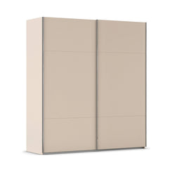 Rauch Contido 2 Door Sliding Wardrobe in Champagne - Home Of Wardrobes
