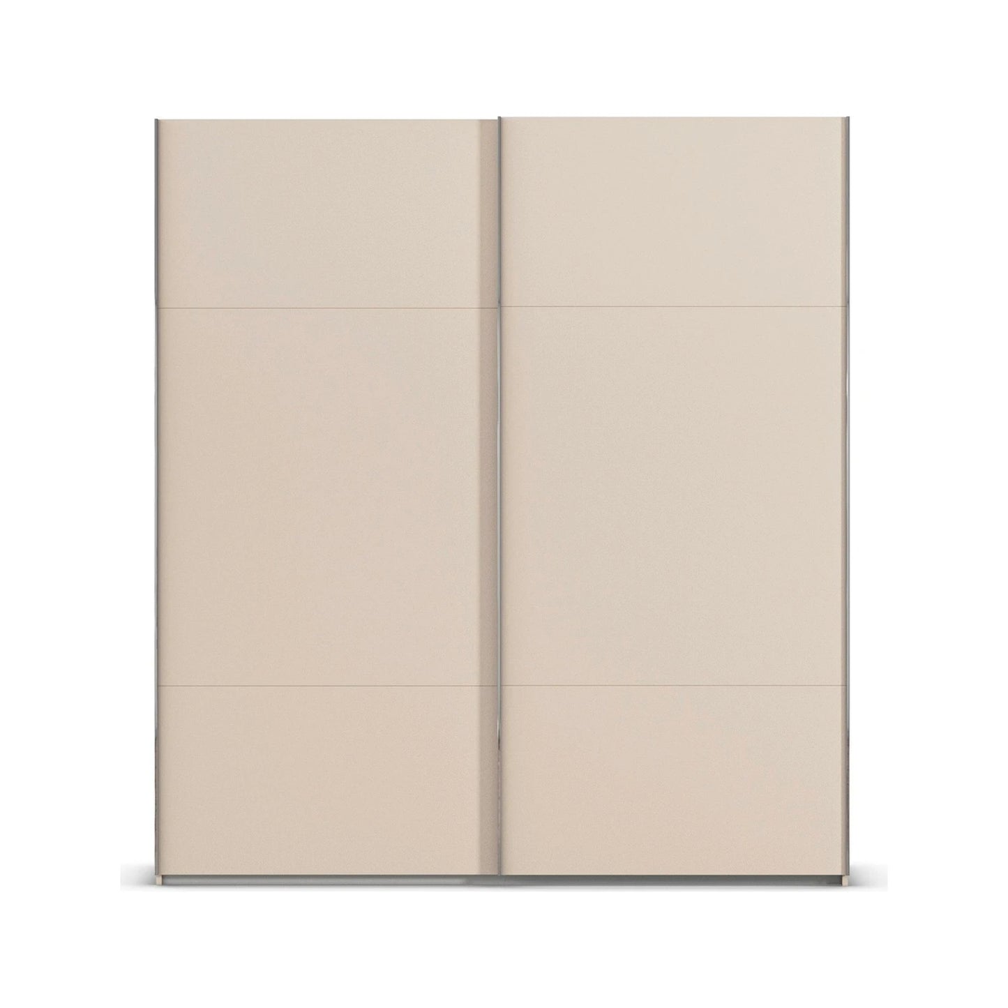 Front view of Rauch Contido 2 Door Sliding Wardrobe in Champagne 