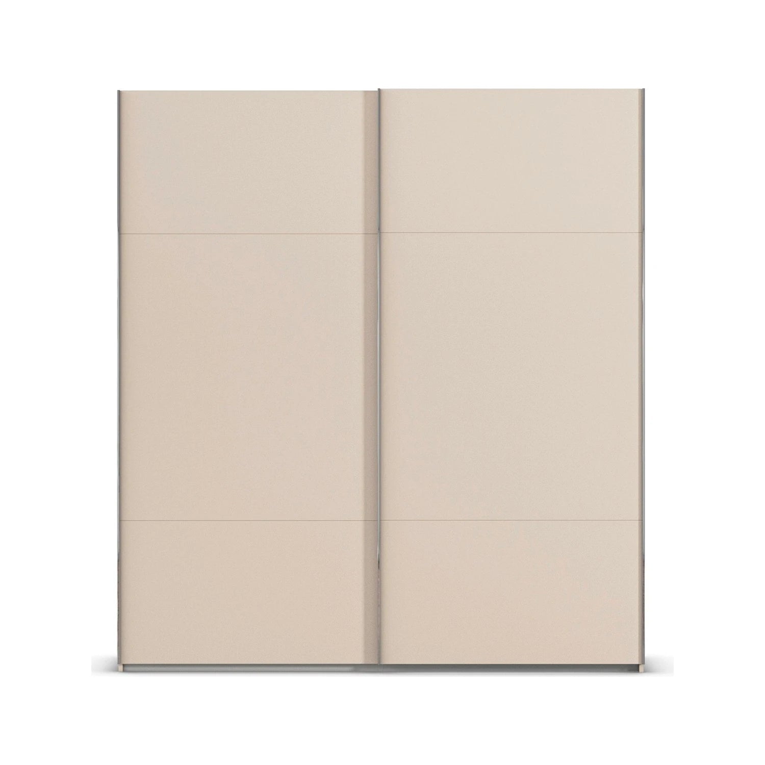 Front view of Rauch Contido 2 Door Sliding Wardrobe in Champagne 
