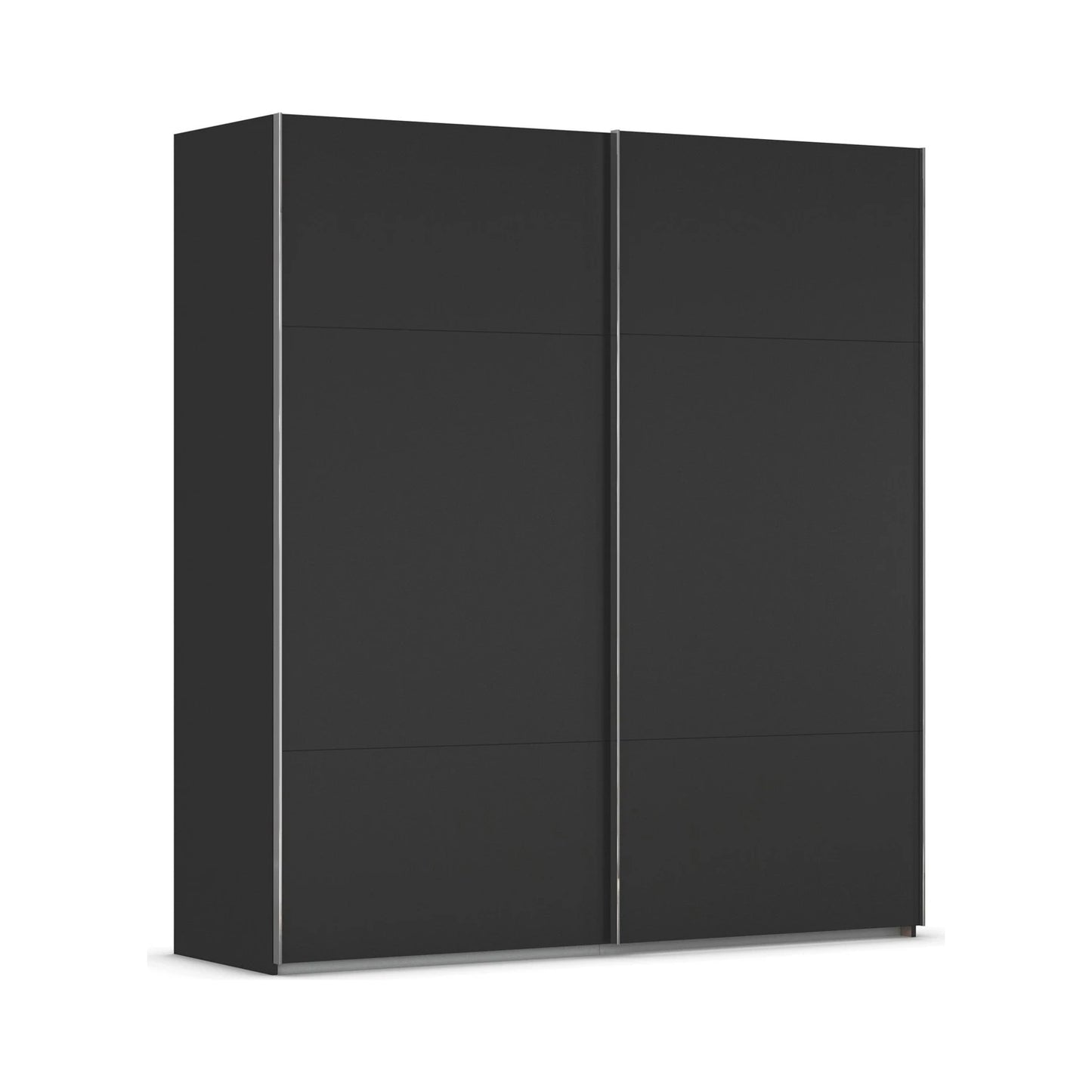Rauch Contido 2 Door Sliding Wardrobe in Black - Home Of Wardrobes