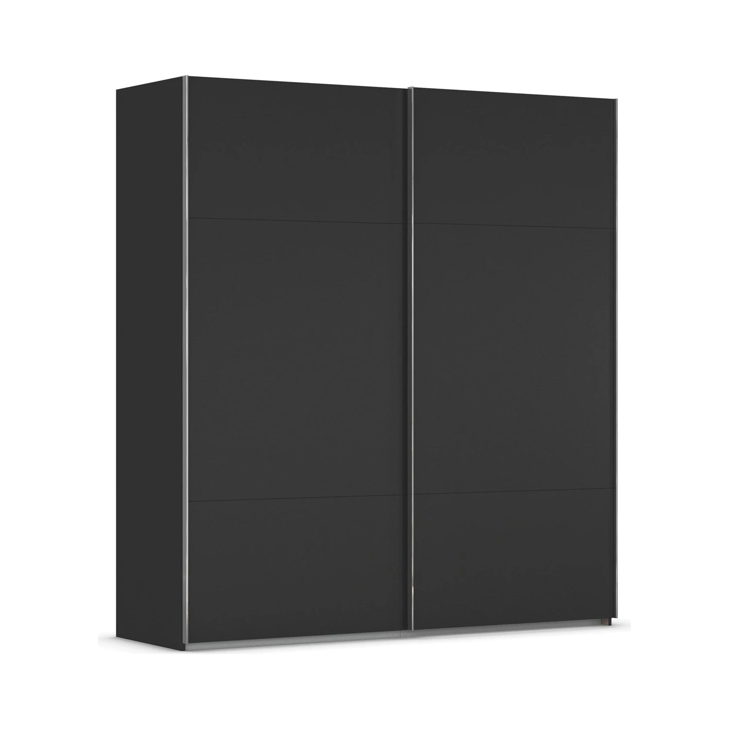 Rauch Contido 2 Door Sliding Wardrobe in Black - Home Of Wardrobes