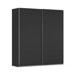 Rauch Contido 2 Door Sliding Wardrobe in Black - Home Of Wardrobes