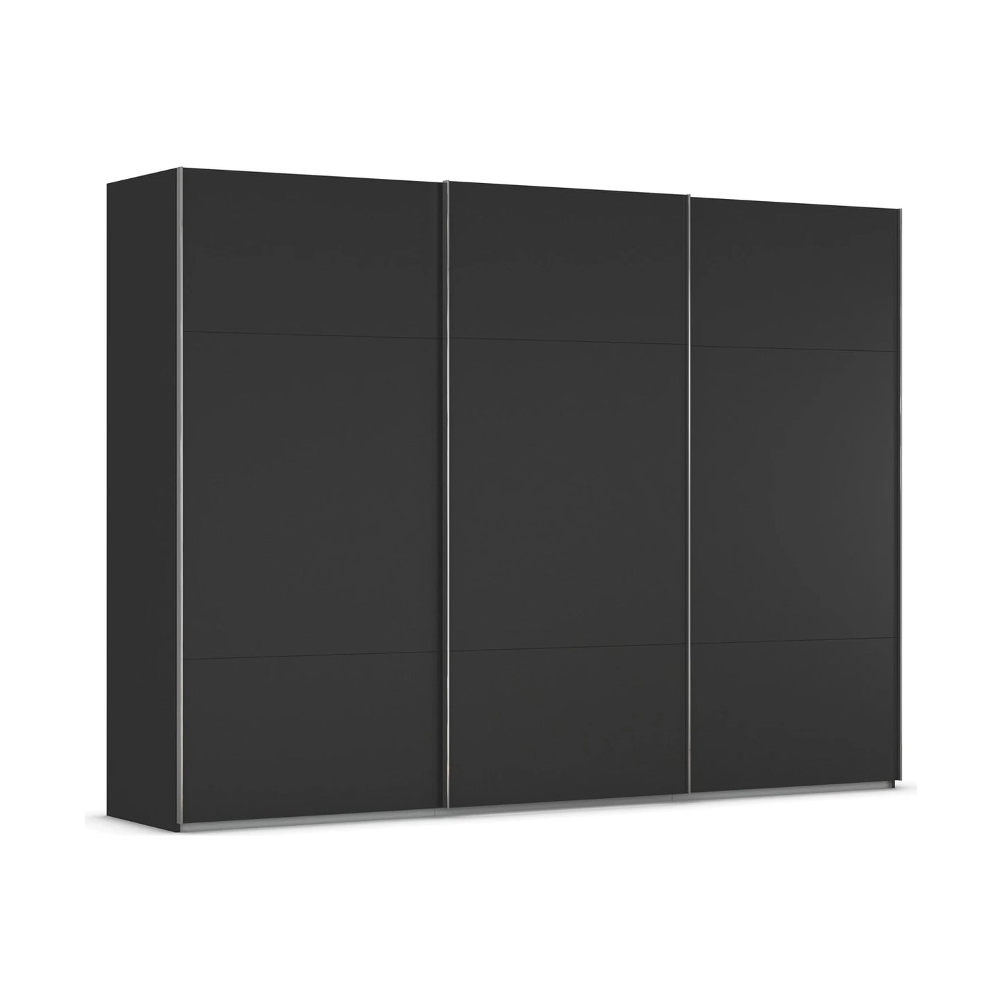 Rauch Contido 3 Door Sliding Wardrobe in Black - Home Of Wardrobes