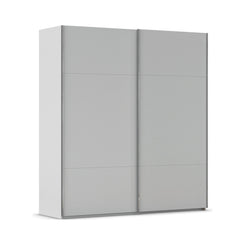 Rauch Contido 2 Door Sliding Wardrobe in Silk Grey - Home Of Wardrobes