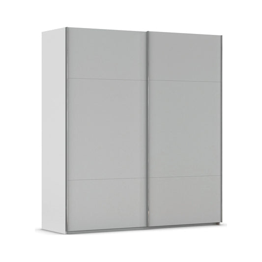 Rauch Contido 2 Door Sliding Wardrobe in Silk Grey - Home Of Wardrobes