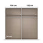 Clothing wardrobe with measurements 