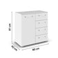 Measurements for Rauch 1 Door 4 Drawers Chest 