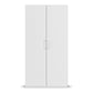 Without Mirror Small White hinged Wardrobe