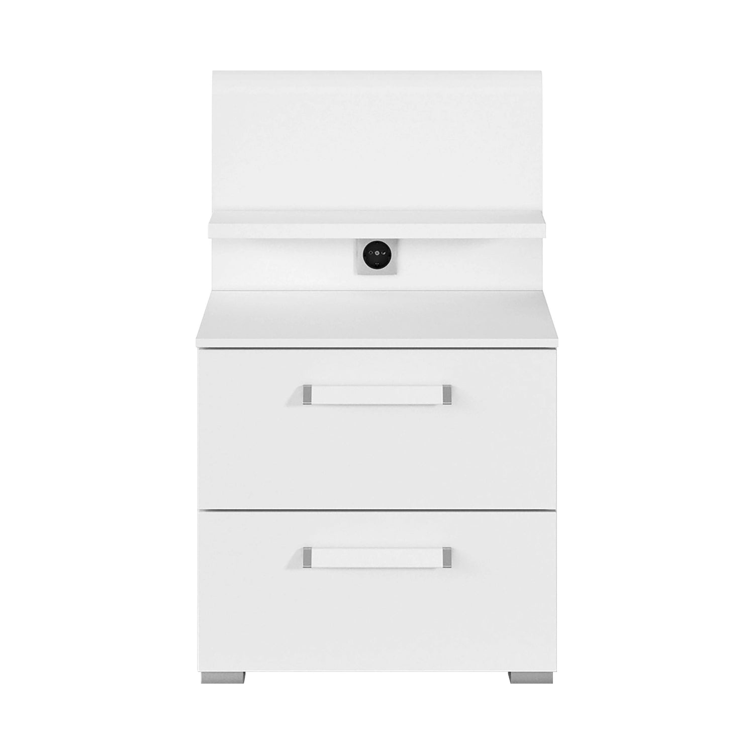 Rauch Eve white 2 Drawer bedside table with panel