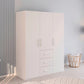Rauch Eve White 3 Door 3 Drawer Wardrobe in bedroom