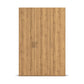 Without Mirror 3 Door Wild Oak hinged Wardrobe