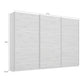 Rauch Forms White Decor 3 Door Sliding Wardrobe with Mirror - Dimensions